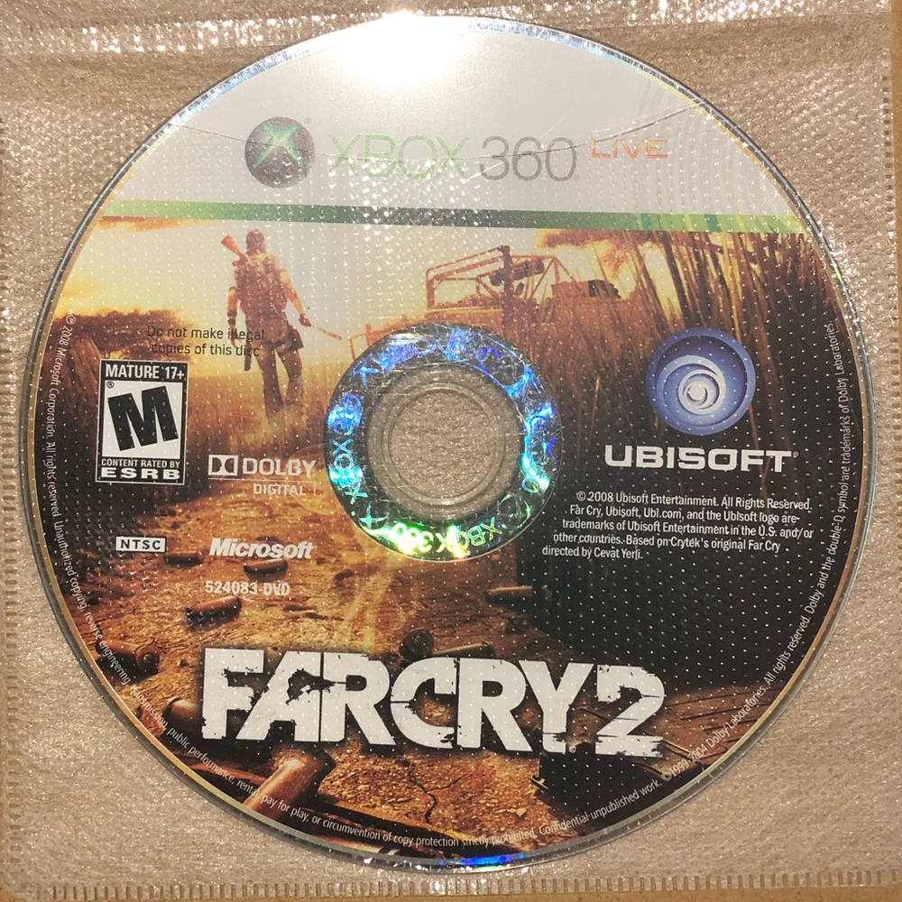 3/$40 Far Cry 2 - Xbox 360 Disc Only